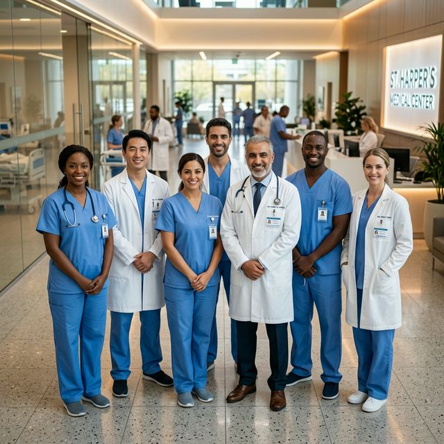 Equipo Clínico de VitalHome Salud en uniforme