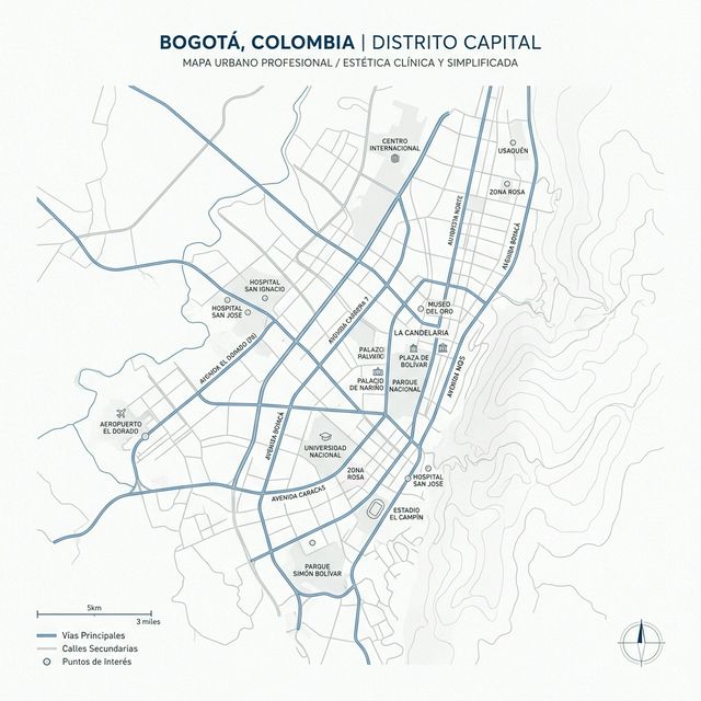 Mapa de Bogotá D.C. - VitalHome Salud