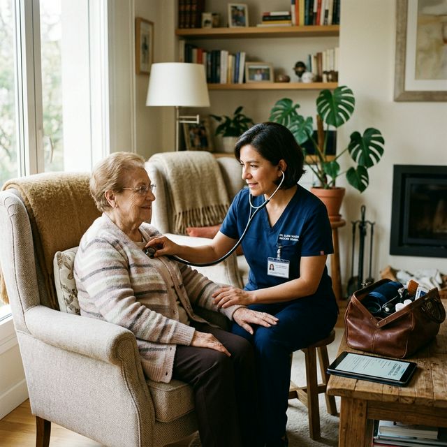 Profesional de salud de VitalHome Salud en atención domiciliaria